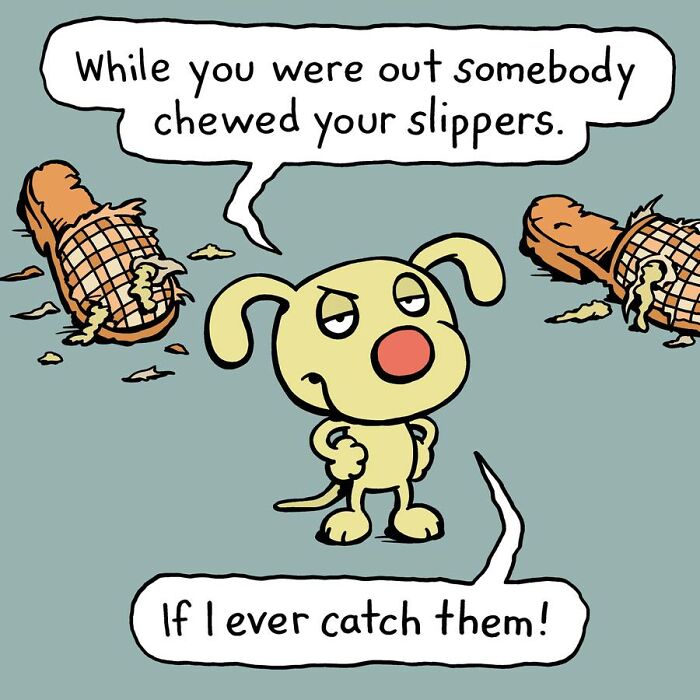 Have Fun With The Adventures Of "Cattitude Ans Doggonit", Where A Blue Cat And A Yellow Dog Are The Protagonists