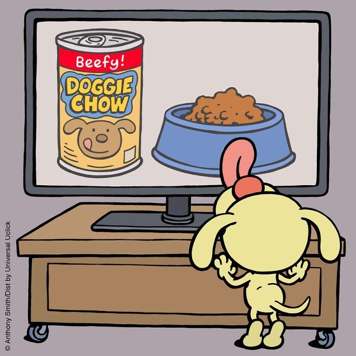 Have Fun With The Adventures Of "Cattitude Ans Doggonit", Where A Blue Cat And A Yellow Dog Are The Protagonists