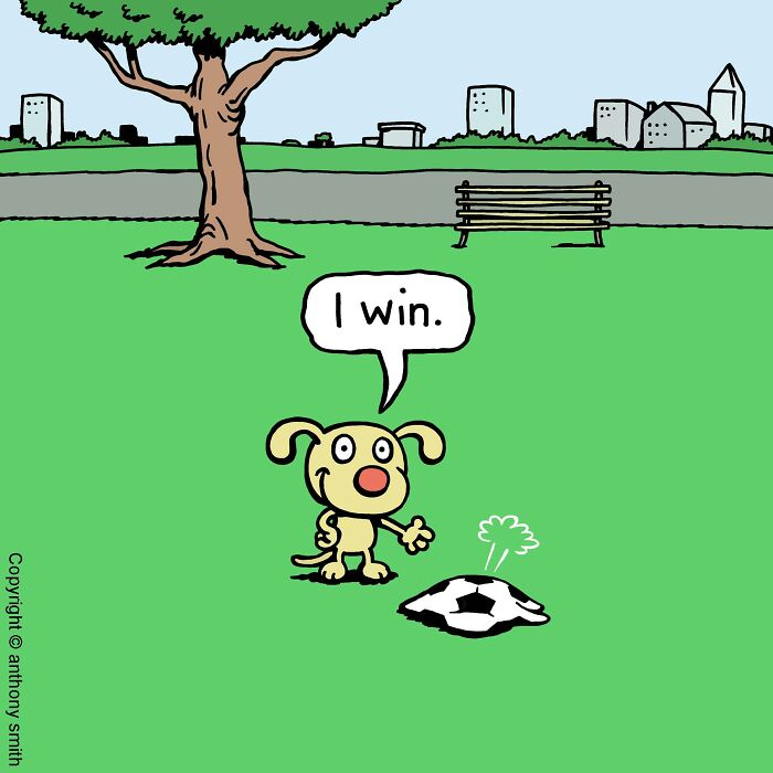 Have Fun With The Adventures Of "Cattitude Ans Doggonit", Where A Blue Cat And A Yellow Dog Are The Protagonists