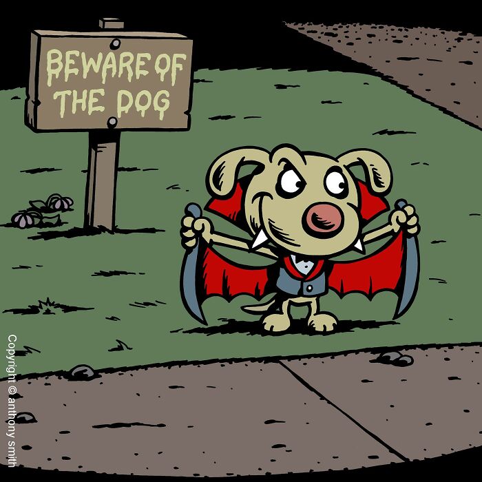 Have Fun With The Adventures Of "Cattitude Ans Doggonit", Where A Blue Cat And A Yellow Dog Are The Protagonists