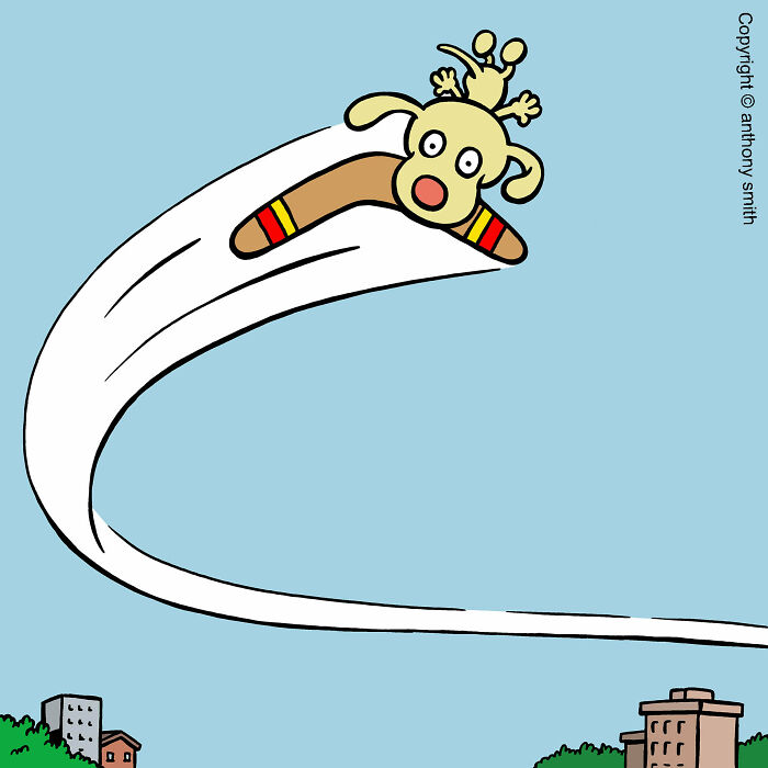 Have Fun With The Adventures Of "Cattitude Ans Doggonit", Where A Blue Cat And A Yellow Dog Are The Protagonists