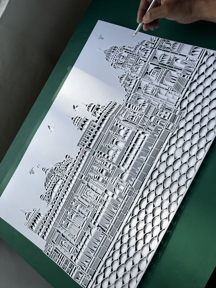 I Cut And Fold Paper To Make Perspective