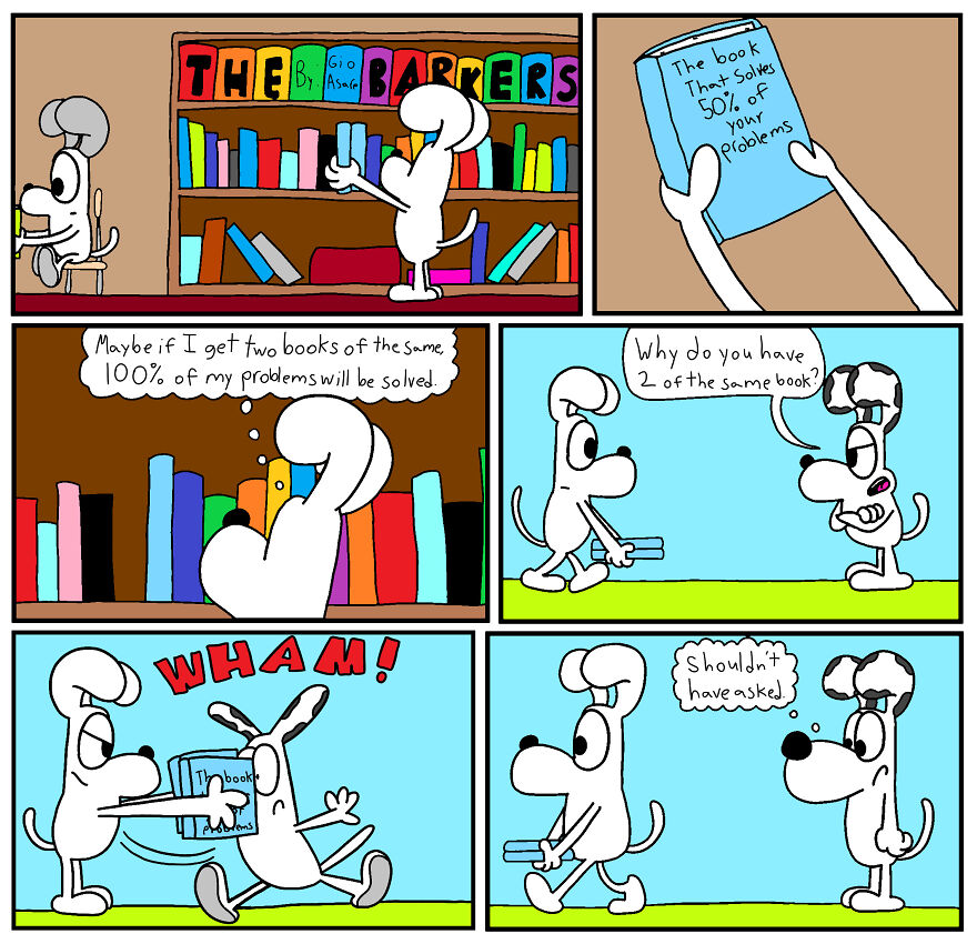 I Made 25 Comics About These 4 Dogs In Random Situations