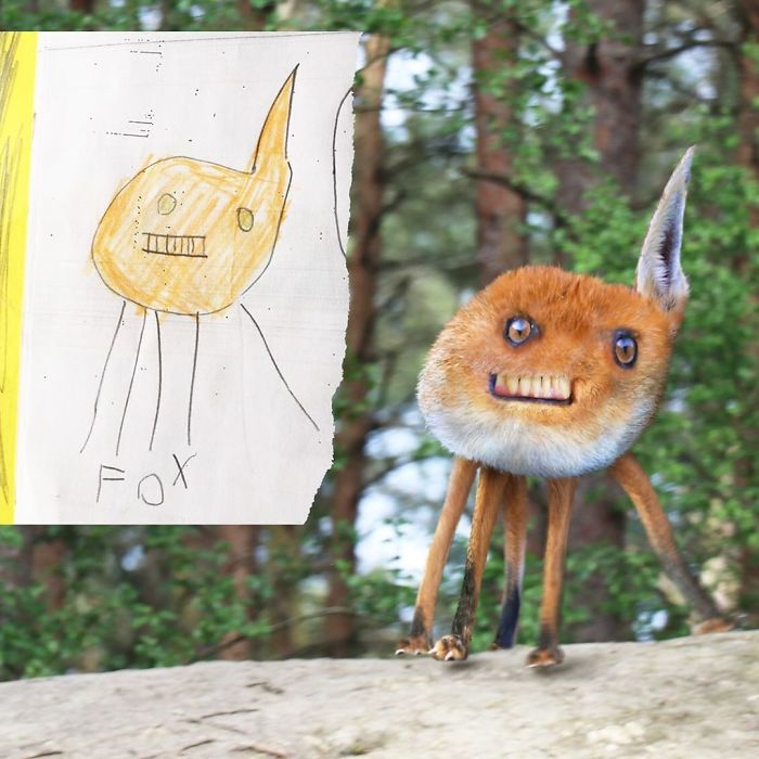 If Kids' Drawings Were Real (31 Pics)