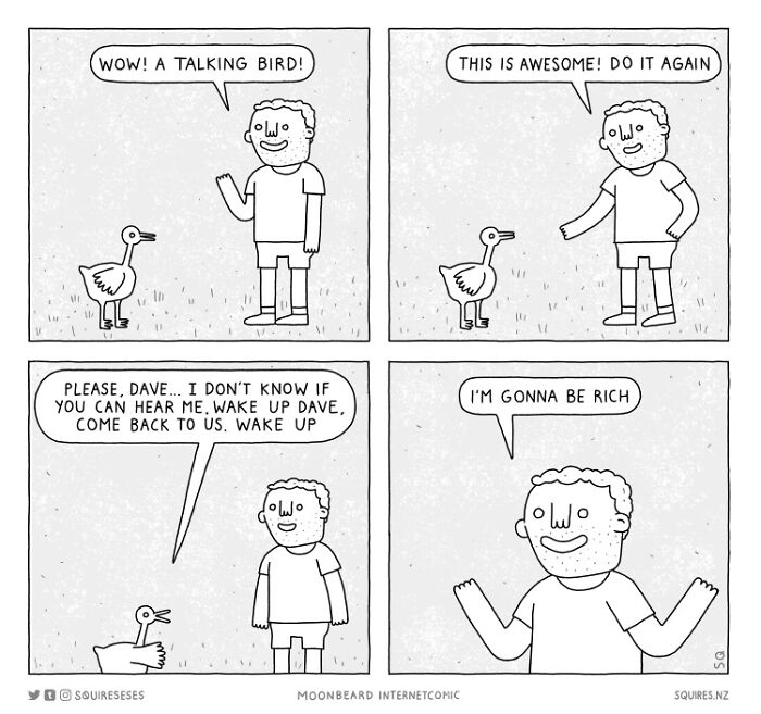 Laugh Out Loud With Squireses' Quirky Comics