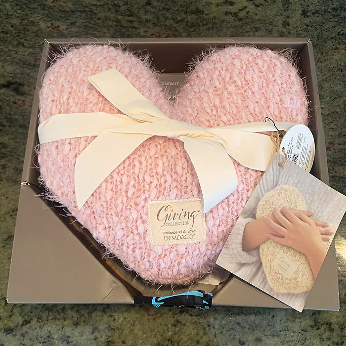 Cozy Up With Love: Discover This Cute Taupe Heart-Shaped Plush Decorative Pillow 