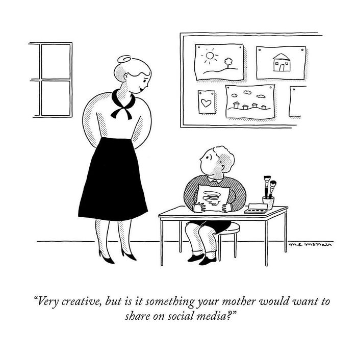 Elisabeth Mcnair's Humorous Single-Panel Comic