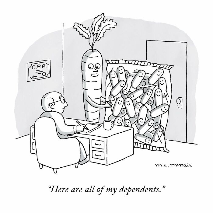 Elisabeth Mcnair's Humorous Single-Panel Comic