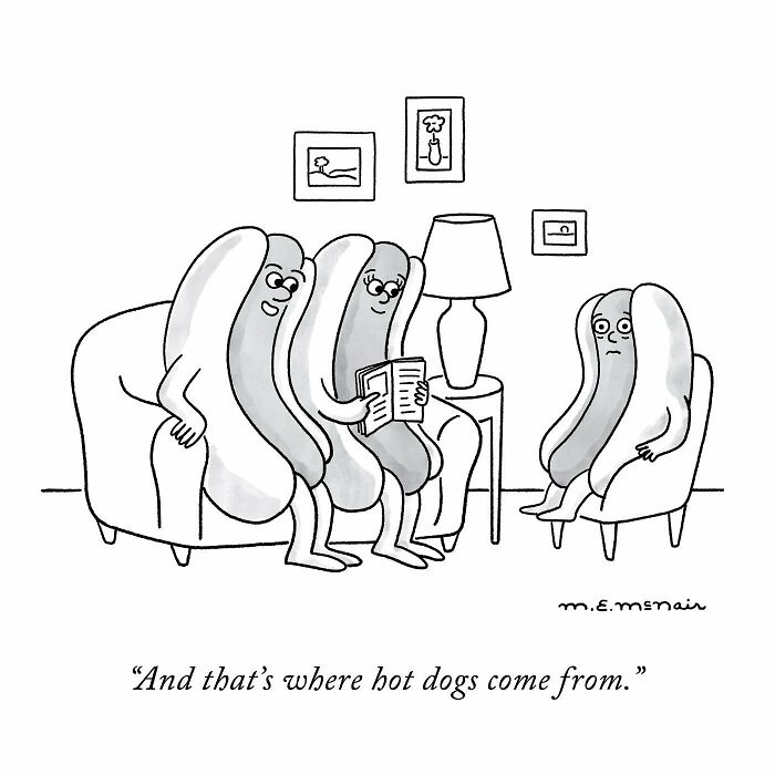 Elisabeth Mcnair's Humorous Single-Panel Comic