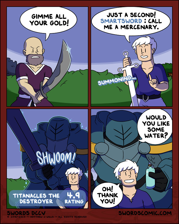 My Fantasy Webcomic All About Swords Turned 6 Years Old