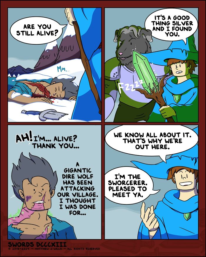 My Fantasy Webcomic All About Swords Turned 6 Years Old