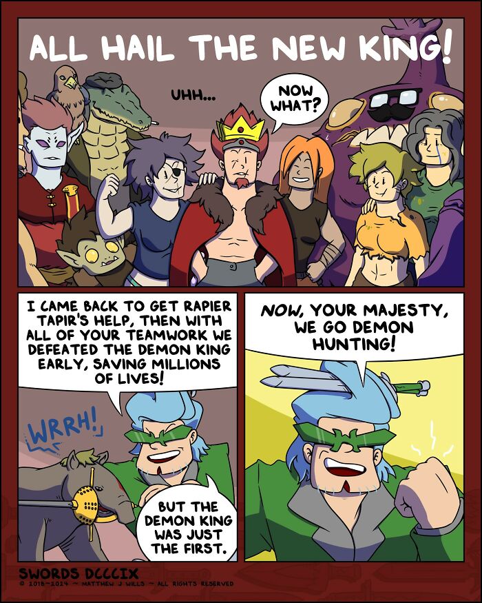 My Fantasy Webcomic All About Swords Turned 6 Years Old