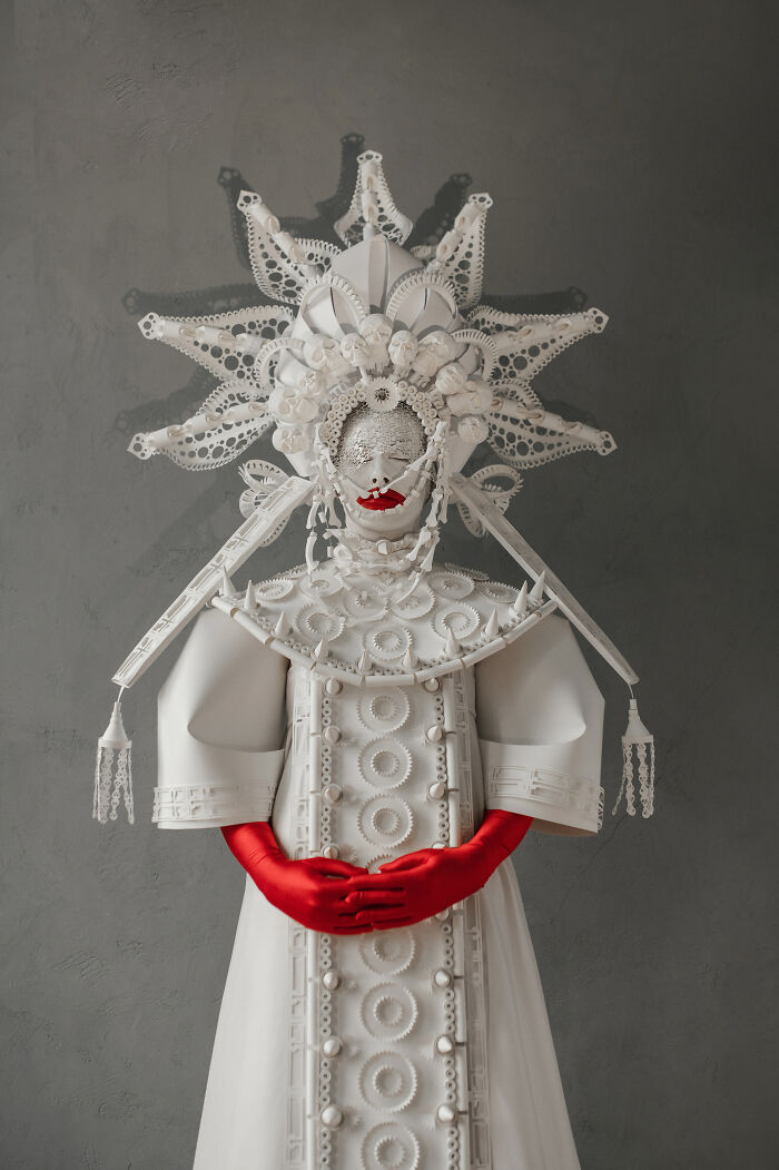 I Created A Paper Costume Inspired By War