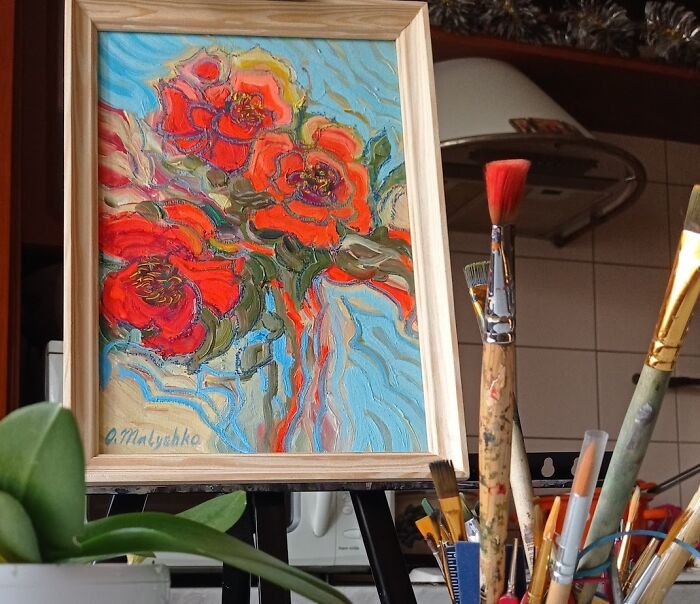 Here Are The Paintings By Artists From The Front-Line Zone Of Ukraine (11 Pics)