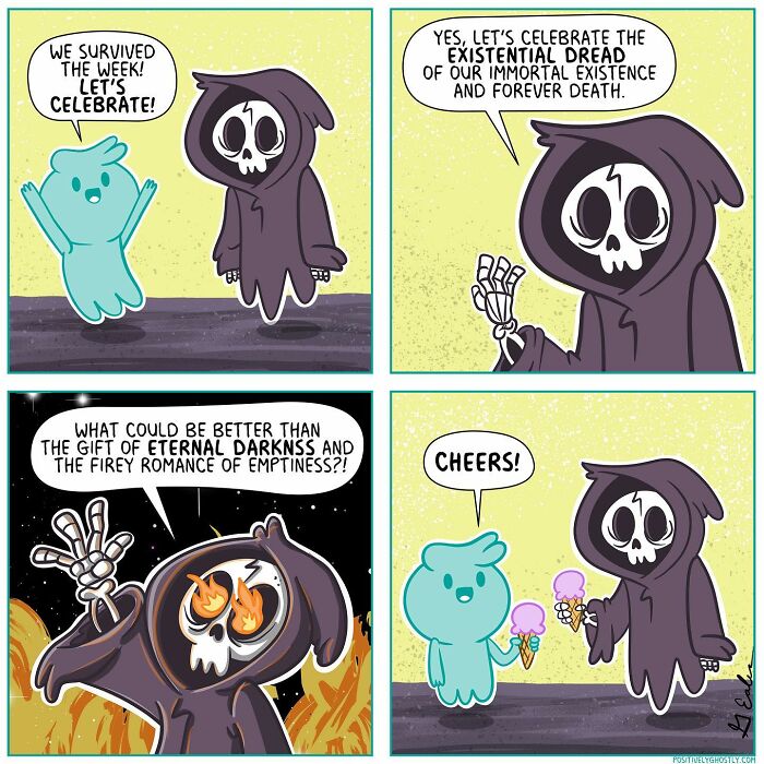 Positively Ghostly's Motivating Comics