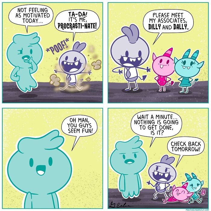 Positively Ghostly's Motivating Comics