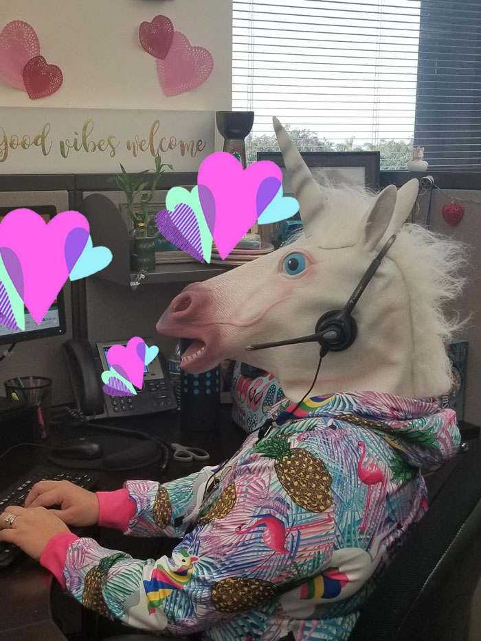 Creepy Party Animal Unicorn Mask. Well, Now We're Unicorn-Animals!