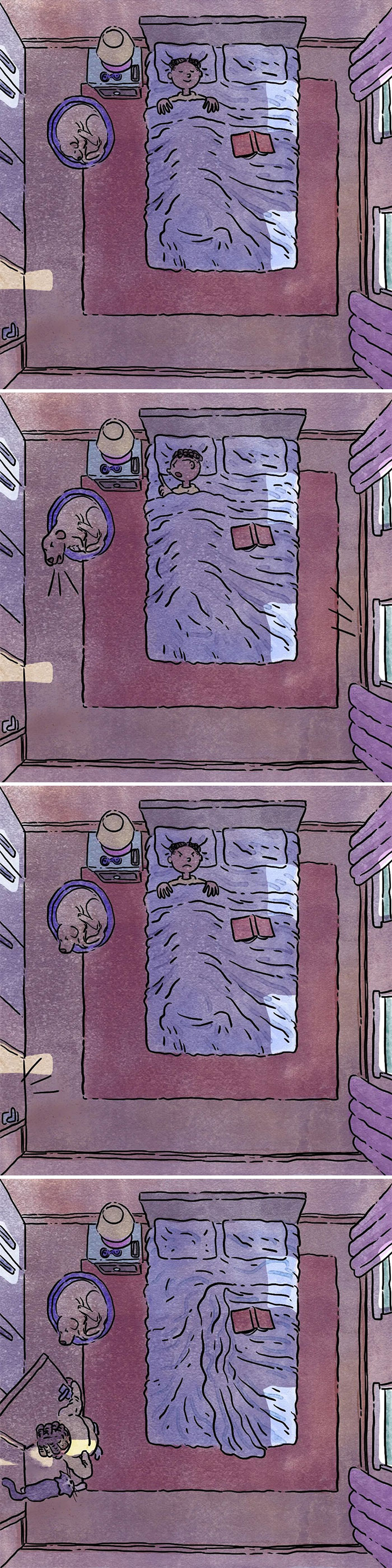 5 Emotivos cómics sobre la vida con un perro y un gato, por Ademar Vieira