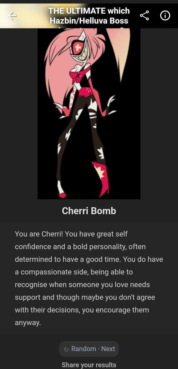 More Accurate Than The Myers-Briggs Test I Took