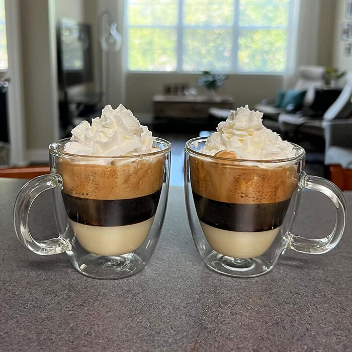 Sip In Style: Savor Double Wall Insulated Glasses - Elevate Your Coffee Or Tea Experience!