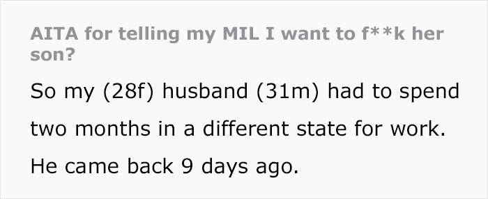 Mom Gets Kicked Out For Not Taking The Hint That Her Son And DIL Want Alone Time Mom Gets Kicked Out For Not Taking The Hint That Her Son And DIL Want Alone Time