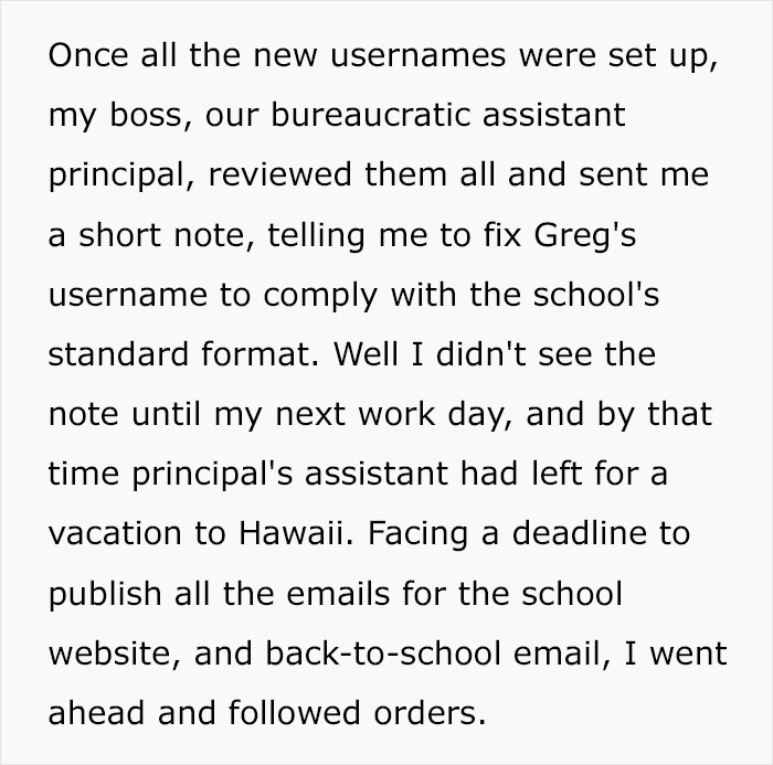 Teacher Has &lsquo;Unfortunate&rsquo; Initials, Admin Tells IT Guy To Go With Standard Structure Anyway 