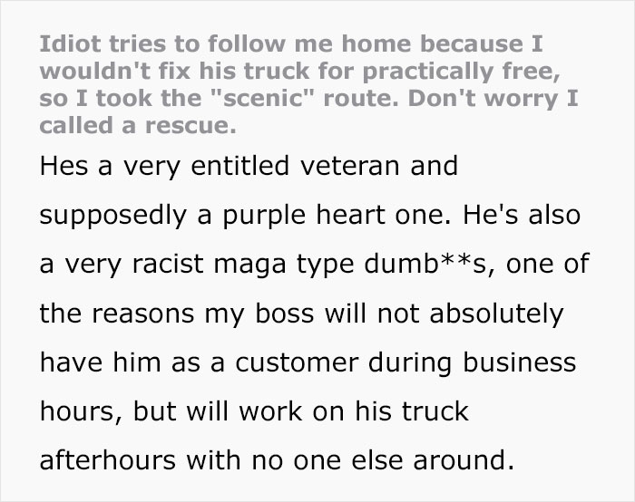 Man Gets Followed So He Takes The “Scenic” Route That Results In The Stalker Ruining His Truck - 2