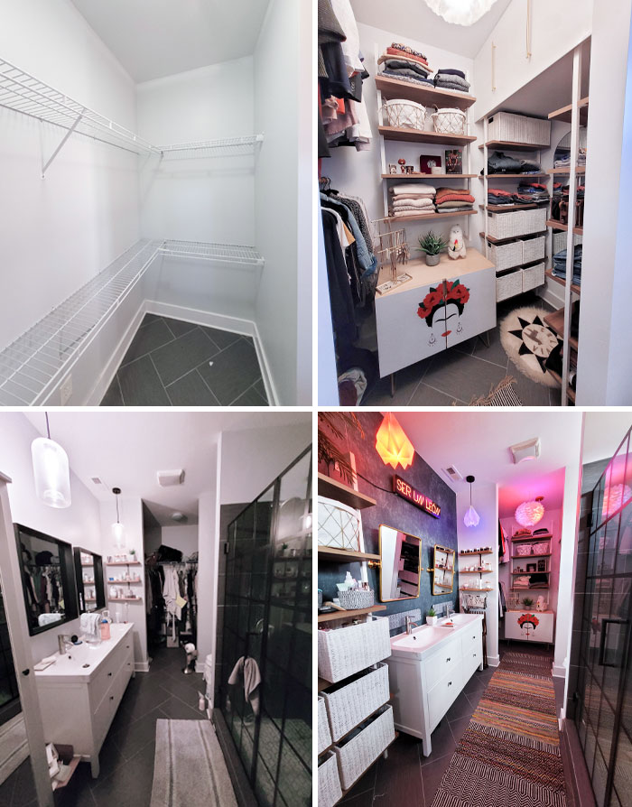 Redid Our Bathroom/Closet, And It Turned Out Uniquely Cozy