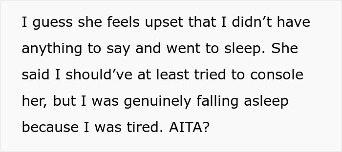 Woman Gets Upset When Her Boyfriend Can’t Stay Up At 3AM To Console Her Woman Gets Upset When Her Boyfriend Can’t Stay Up At 3AM To Console Her