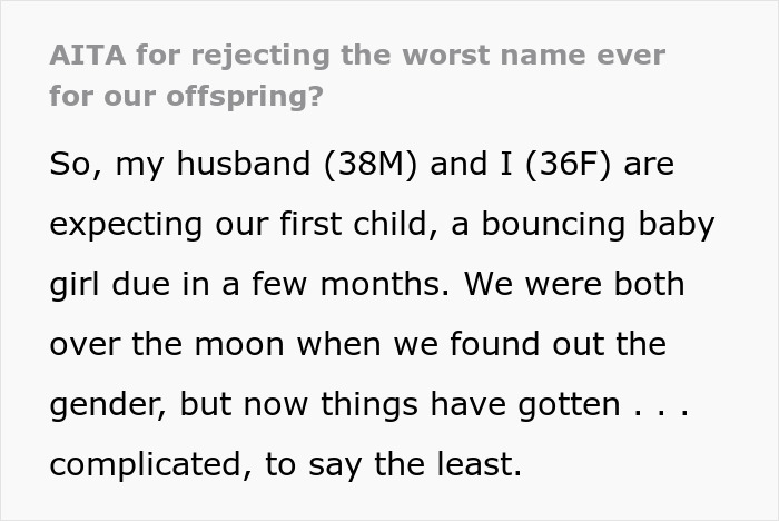 Guy Picks His Family Male Name For Future Kid, Has A Fight With Wife After It Turns Out It’s A Girl - 2