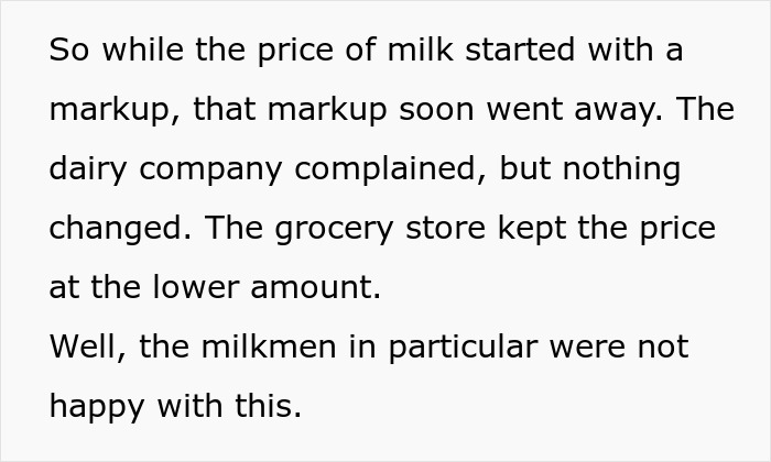 Grocery Store Tries To Put Milkmen Out Of Business, Regrets It When They Take Petty Revenge