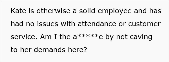 People Support This Boss For Refusing To Completely Change The Uniform For One Plus-Size Worker