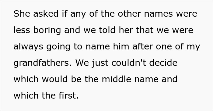 Woman Fails At Stealing Friend's Baby Name As His Wife Lied About Her Options