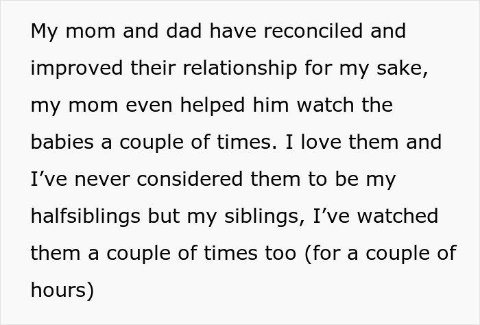 Drama Ensues When Son Refuses To Babysit His Half-Siblings For 3 Weeks While Dad Goes On Honeymoon Drama Ensues When Son Refuses To Babysit His Half-Siblings For 3 Weeks While Dad Goes On Honeymoon