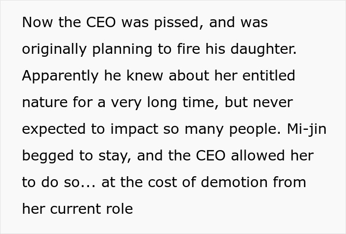 CEO Gives Power-Hungry Daughter A Taste Of The Real World After She Bans Janitors’ Lunch Break - 15