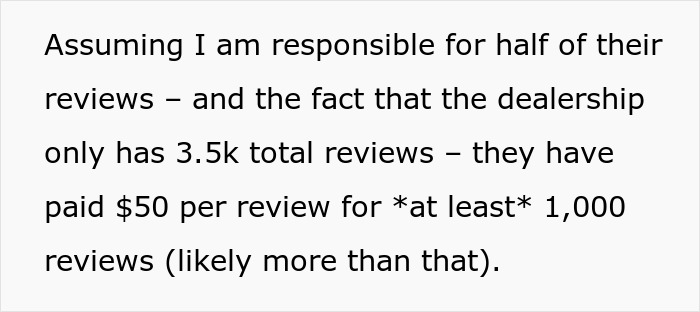 &ldquo;Nearly 3.5k Total Reviews&rdquo;: Car Dealership Tries To Bait And Switch The Wrong Customer
