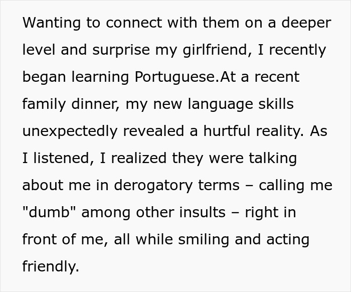 &ldquo;Pass The Salad&rdquo;: Silence Settles As Family Realize Woman&rsquo;s BF Understood Their Insults Toward Him