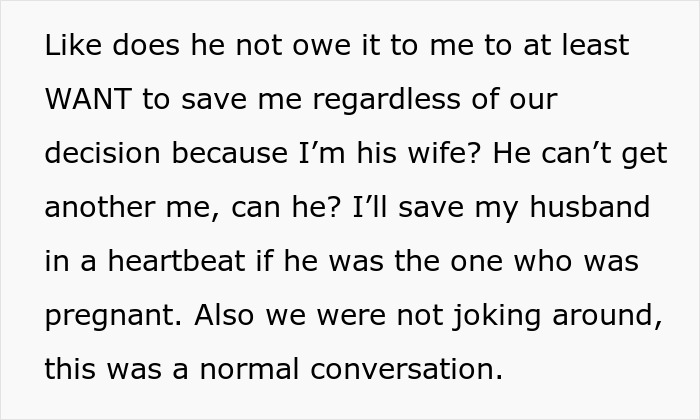 “I’d Pick Our Baby Over You”: Woman Horrified At Husband’s Nonchalant Choice “I’d Pick Our Baby Over You”: Woman Horrified At Husband’s Nonchalant Choice