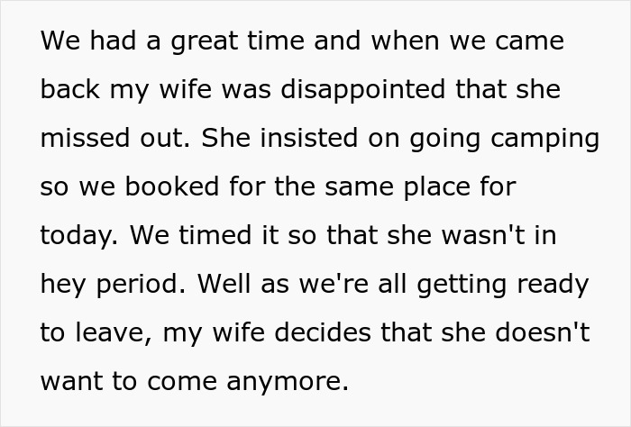 &ldquo;[Am I The Jerk] For Calling My Wife A Jerk After She Bailed Off A Family Trip&rdquo;