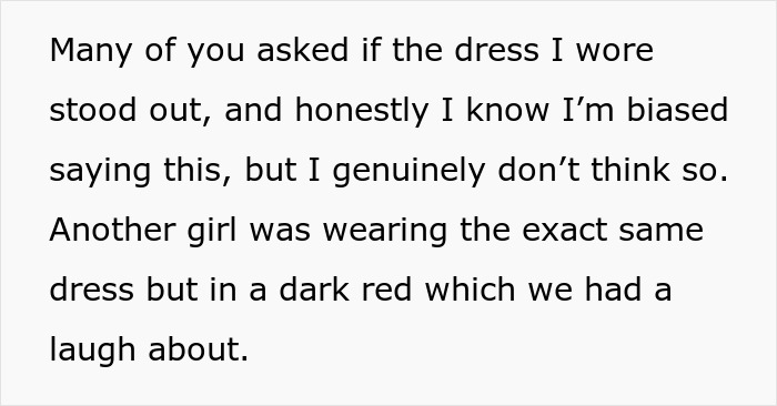 Woman Asks If Her Dress Was Really Inappropriate After Bride Makes A Scene