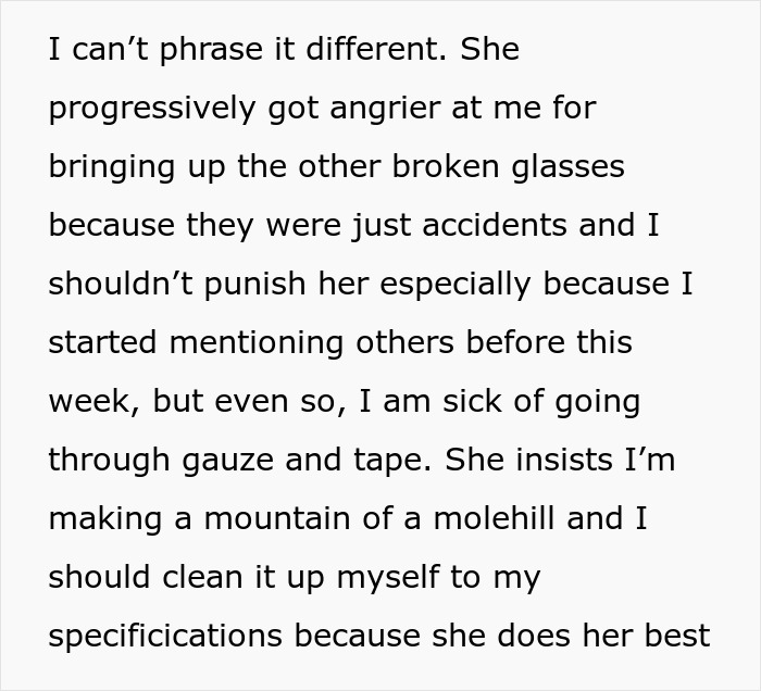 GF Keeps Breaking Glass Cups Every Time She’s At SO’s Home, They Ban Her From Using Them GF Keeps Breaking Glass Cups Every Time She’s At SO’s Home, They Ban Her From Using Them