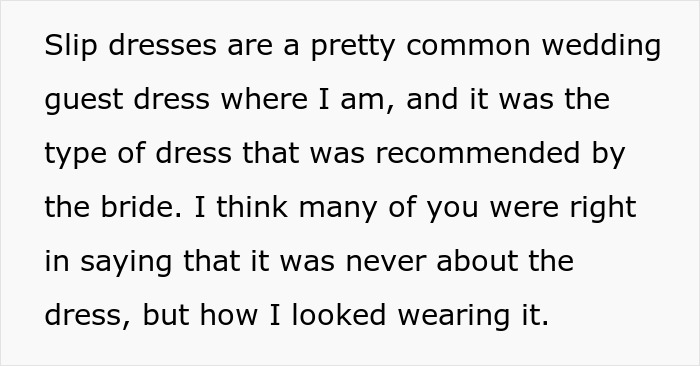 Woman Asks If Her Dress Was Really Inappropriate After Bride Makes A Scene