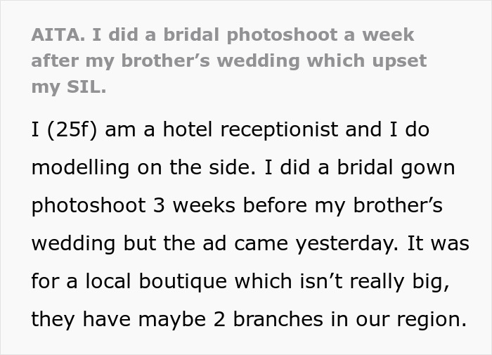 Woman Gets Modelling Gig Weeks Before Wedding, Pictures Comes Out Post-Wedding, Upset Bride