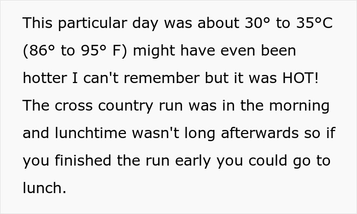 P.E. Teacher Forces Kids To Run 3 Miles In Sweltering Heat, Mom Gets Petty Revenge P.E. Teacher Forces Kids To Run 3 Miles In Sweltering Heat, Mom Gets Petty Revenge
