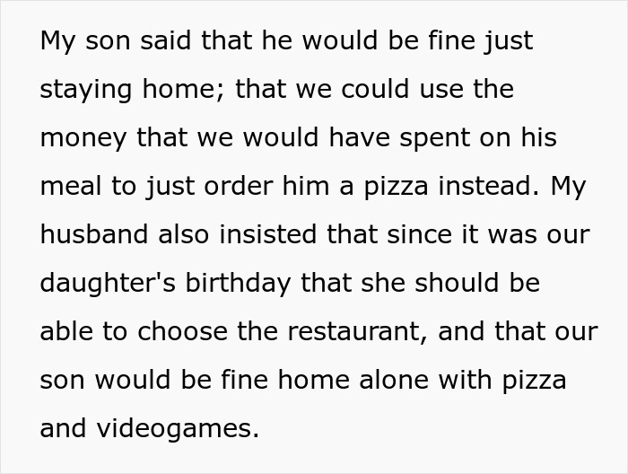 Mom Asks Daughter To Choose Another Restaurant Because Her Brother Can’t Eat There, Gets Slammed Mom Asks Daughter To Choose Another Restaurant Because Her Brother Can’t Eat There, Gets Slammed
