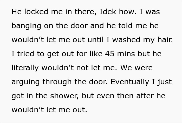 “I Called The Police”: Guy Can’t Stand GF’s Smell, Locks Her In The Bathroom For 3 Hours - 7