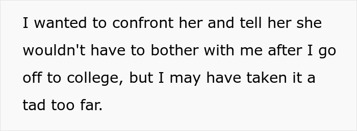 Alt text: Teen still hurt six years after mom abandoned him lashes out at her engagement party expressing deep emotional pain.
