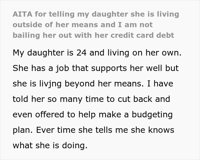 Parent Makes Daughter Face $3,000 Credit Debt Consequences After She Goes On Spending Spree Parent Makes Daughter Face $3,000 Credit Debt Consequences After She Goes On Spending Spree
