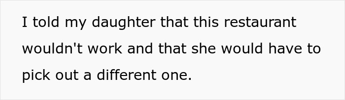 Mom Asks Daughter To Choose Another Restaurant Because Her Brother Can’t Eat There, Gets Slammed Mom Asks Daughter To Choose Another Restaurant Because Her Brother Can’t Eat There, Gets Slammed