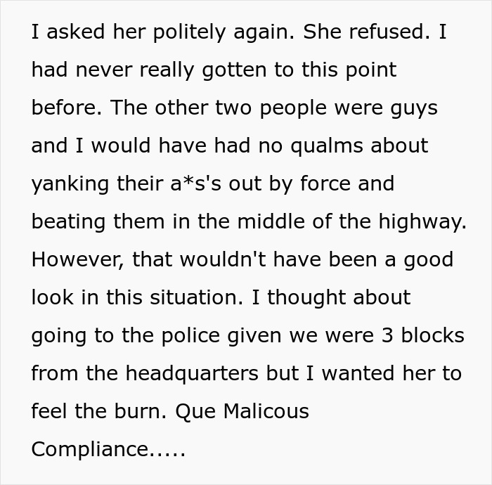 Woman Tries To Scam Uber Driver, He Maliciously Complies With Free Ride